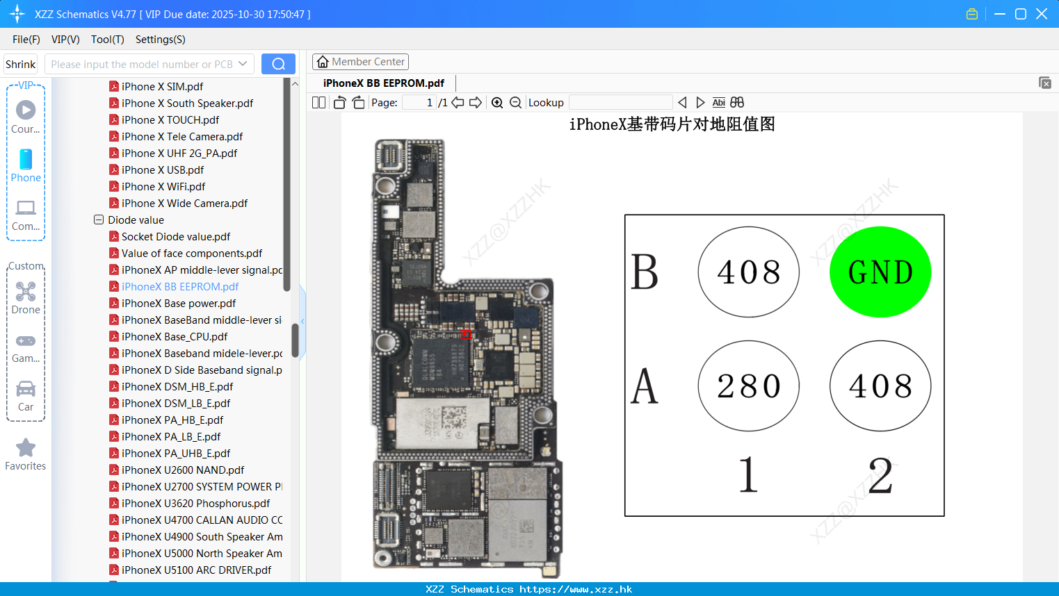 IPhoneX BB EEPROM